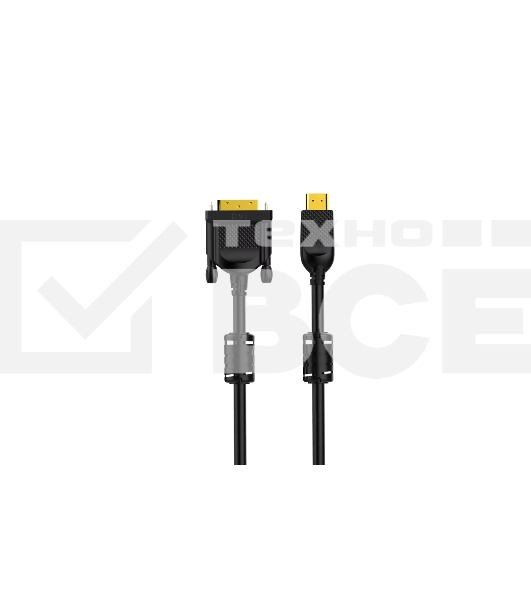 Кабель HDMI AM/DVI(24+1)M, 1.8м, CU, 1080P@60Hz, 2F, VCOM <CG484GD-1.8M>