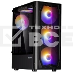 Компьютерный корпус MidiTower Zalman N4 black (ATX,Window, 6xRGB fan, USB2.0 x2, USB3.0x1, без БП) (N4 rev.1), фото 1
