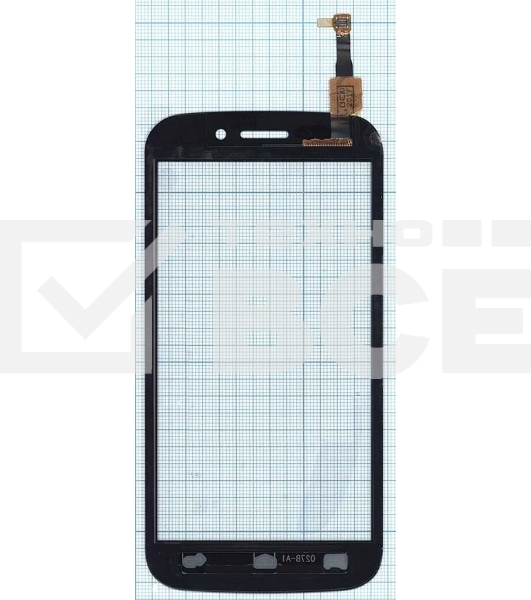 Сенсорное стекло (тачскрин) для Micromax A210 Canvas 4, черное