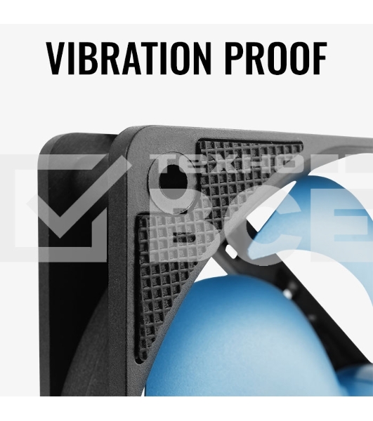 Вентилятор для корпуса AeroCool/Formula Motion 12 Plus черный, 120 мм, 1200 об/мин, 22.1 дБ, 3 pin