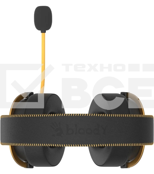 Гарнитура беспроводная/проводная с микрофоном A4Tech Bloody MR595 Renegade черный/рисунок мониторные BT/Radio оголовье (MR595)