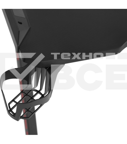 Стол игровой Defender Jupiter RGB,подвес кружки+гарн., черн._5
