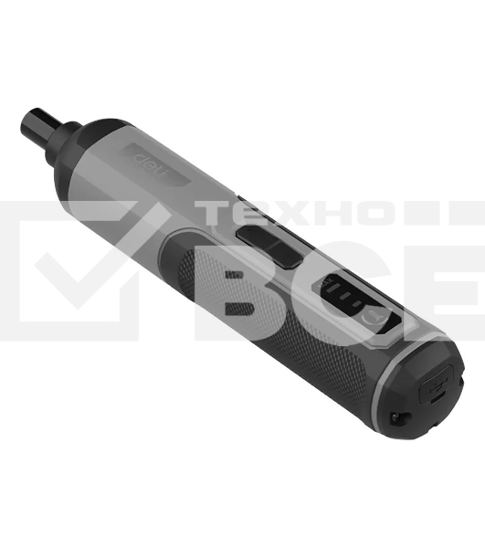Отвертка аккумуляторная Deli DC160, (4В, 2А*ч, 5Нм, 300об/мин, Type-C, набор бит 24 шт, пласт. кейс)