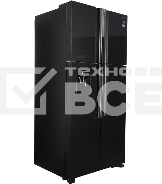 Холодильник Hitachi R-W660PUC7 GGR серый двухкамерный 396/144л морозилка сверху No Frost, Side by Side