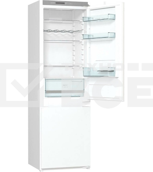 Встраиваемый холодильник Gorenje NRKI418FA0 белый, двухкамерный, 180/68 л., морозилка снизу, No Frost