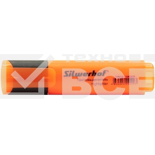 Текстовыделитель Silwerhof Blaze 108036-06 скошенный пиш. наконечник 1-5мм оранжевый картон