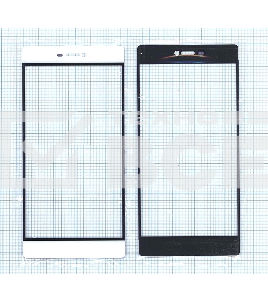 Стекло для Huawei P8 белое