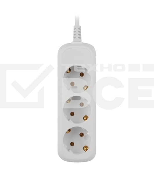 Удлинитель электрический ЭРА UDL-10-315-E Greenline 3 розетки с заземлением 1,5м ПВС 3x0.75мм2