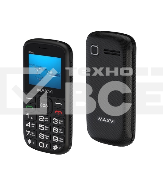 Мобильный телефон Maxvi B201 черный