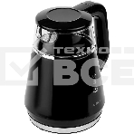 Чайник Centek CT-0019, 1100Вт стекло, черный и серебристый, фото5