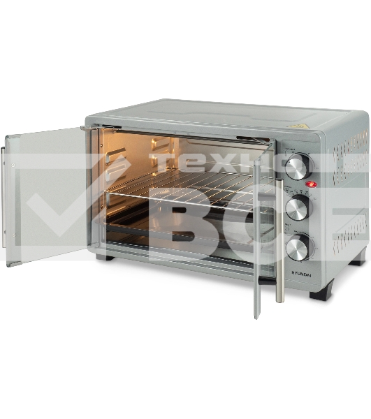 Мини-печь Hyundai MIO-HY077 30л. 1500Вт серебристый