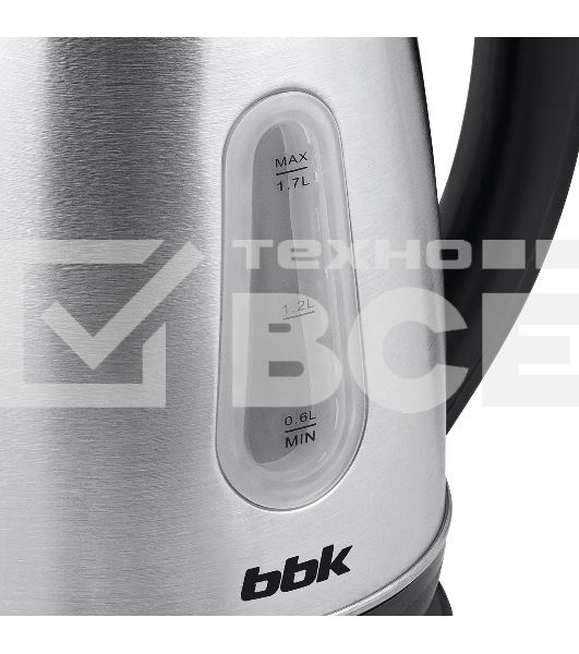 Чайник электрический BBK EK1761S нержавеющая сталь/черный
