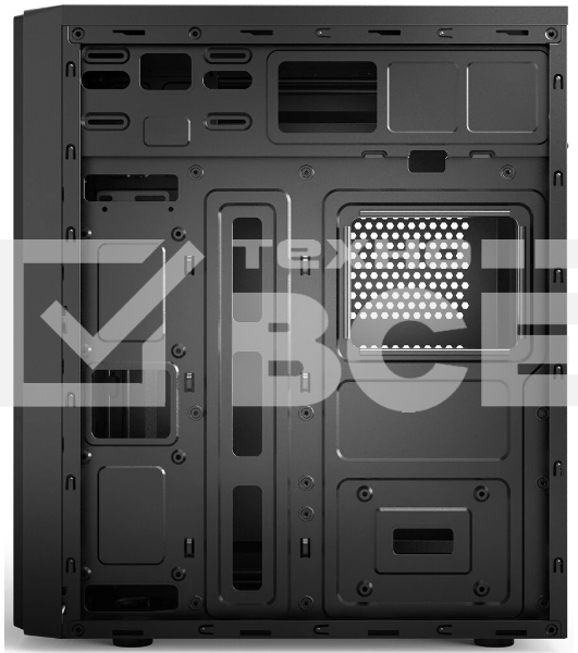 Компьютерный корпус ATX Miditower CBR PCC-ATX-E180-USB32-USB22-450W E180, c БП ATX450-12EC (450W/120mm), 2*USB 3.0, 2*USB 2.0, HD Audio+Mic, Black