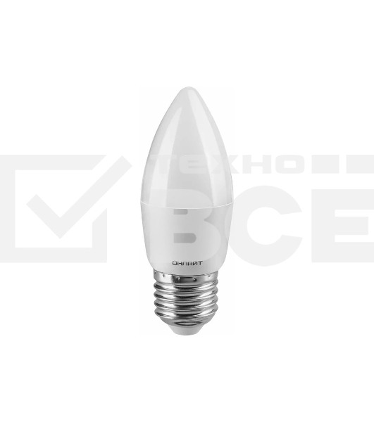 Лампа светодиодная ОНЛАЙТ 71635 OLL-C37-8-230-4K-E27-FR