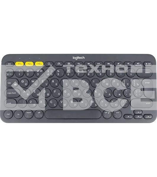Клавиатура Logitech K380 беспроводная, Bluetooth, темно-серый