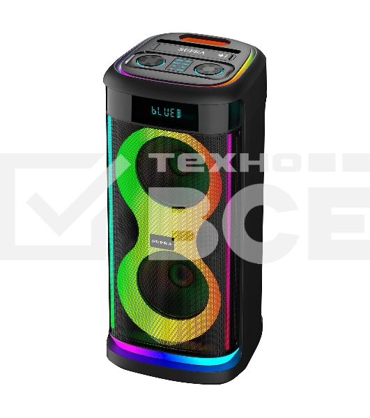 Минисистема Supra SMB-800 черный 140Вт FM USB BT micro SD