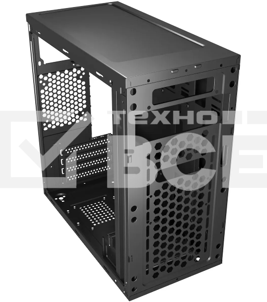 Компьютерный корпус Digma DCC-MN306 черный без БП mATX 1x80мм 1x92мм 2x120мм 2xUSB 2.0 1xUSB 3.0 audio