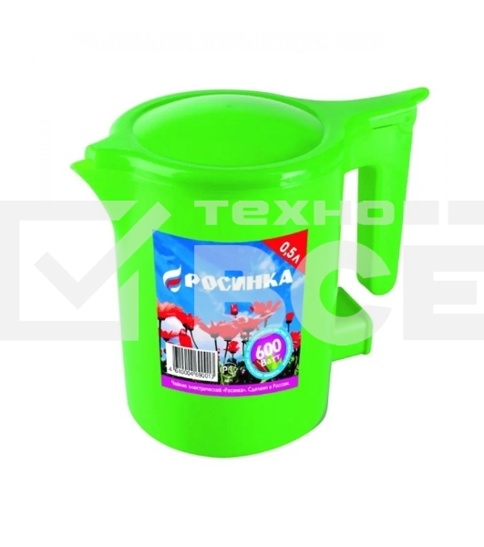 Чайник электрический Росинка 0,5л 0,6кВт, спираль