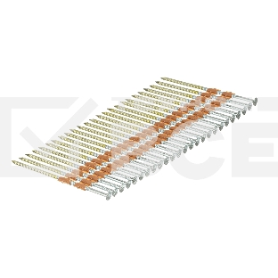 Гвозди Denzel для пнев. нейлера (оцинк.) длина - 90 мм, диам. - 3,05 мм, 2000 шт.