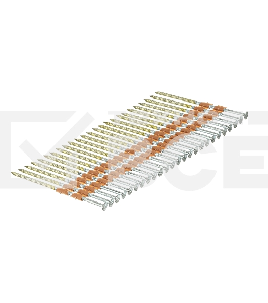 Гвозди Denzel для пнев. нейлера (оцинк.) длина - 90 мм, диам. - 3,05 мм, 2000 шт.