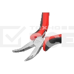 Длинногубцы Matrix Mini, 130 мм, никелированные, изогнутые, авторазжим, двухкомпонентные рукоятки, фото6