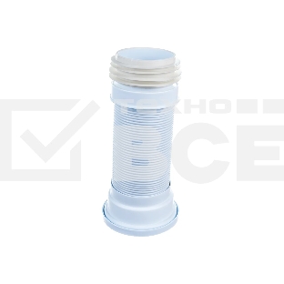 Труба для унитаза гофрированная армированная L 290-640 мм D110 мм