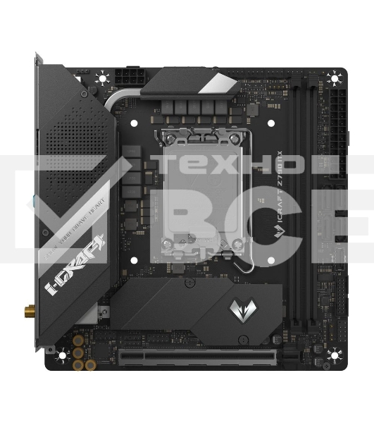 Материнская плата Maxsun iCraft Z790ITX WI-FI, LGA1700, Intel Z790, 2xDDR5, 4xSATA, 2xM.2, 1xPCIe 5.0 x16, 1xDP, 1xHDMI, 1x2.5Gb LAN, Wi-Fi 6E, Bluetooth 5.3, 1xUSB-C 20Gbps, 4xUSB-A 5Gbps, 4xUSB-A 2.0, 2x3.5 мм, 5.1, mini-ITX
