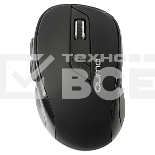 Мышь беспроводная Qumo Office Line Black M78 черный, 1600 dpi, радиоканал, USB, кнопки - 6
