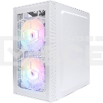 Компьютерный корпус 1STPLAYER FIREBASE X1 White / mATX / 3x120mm LED fans / X1-WH-3F1-W, фото2