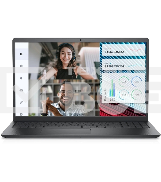 Ноутбук Dell Vostro 3520 Core i7 1255U 16Gb SSD512Gb Intel Iris Xe graphics 15.6