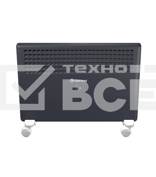 Конвектор Thermex Cozy 2 черный, 2000 Вт, 25 м2, термостат