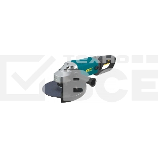 Углошлифовальная машина FIT AG-230/2000, 2000 Вт, 6000 об/мин, КлК 230 мм, тяж., б/с щеток, плав.пуск, гарда, короб.