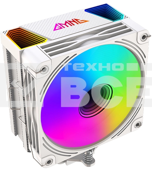Кулер GMNG GG-CPC220-ARGB2 ARGB белый 120мм алюминий+медь 1600rpm 26db 4-pin 220W 154мм