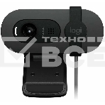Веб-камера Logitech Brio 105 графитовый 2Mpix (1920x1080) USB2.0 с микрофоном для ноутбука (960-001590), фото 1