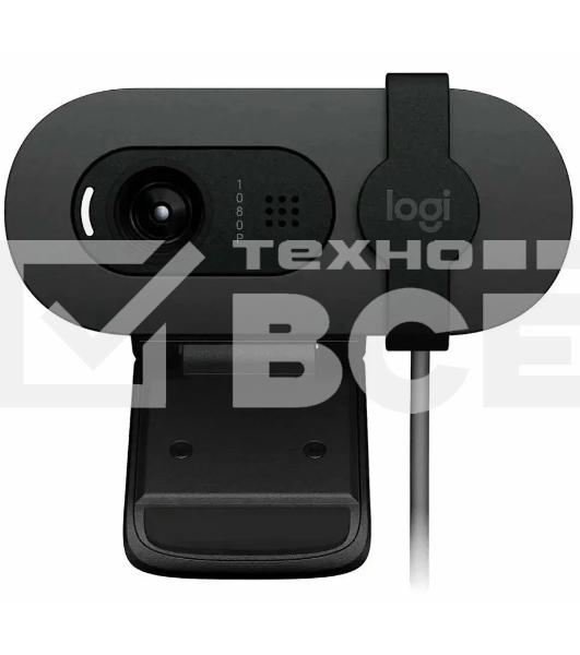 Веб-камера Logitech Brio 105 графитовый 2Mpix (1920x1080) USB2.0 с микрофоном для ноутбука (960-001590)