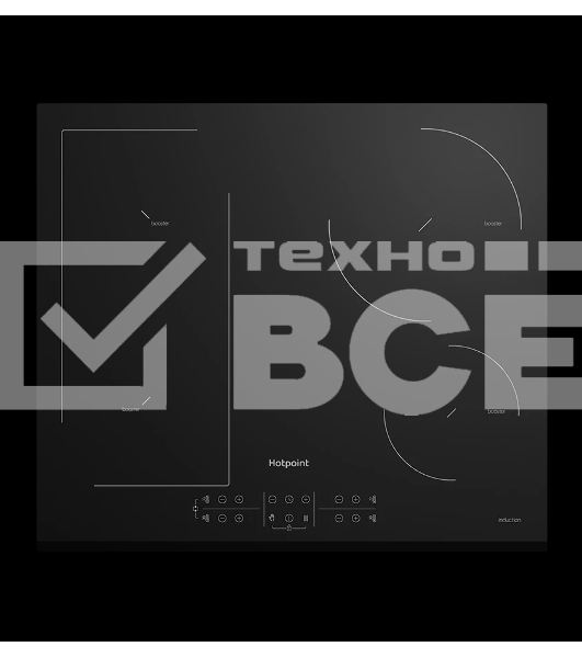Индукционная варочная панель Hotpoint HB 1560B BF, независимая, черный