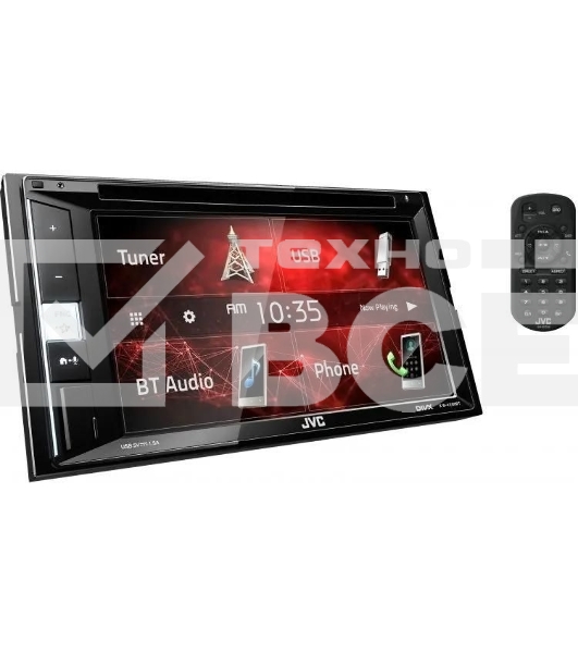 Автомагнитола CD DVD JVC KW-V250BTM 2DIN 4x50Вт