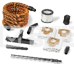 Строительный пылесос Daewoo DAVC 2000S 1500Вт (уборка: сухая/сбор воды/выдув) оранжевый, фото6