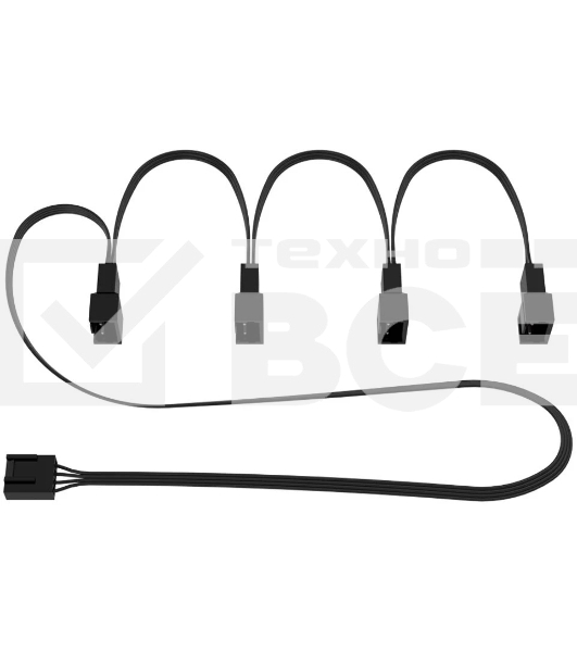 Кабель Arctic Cooling ARCTIC 4-Pin Fan Splitter Cable (Разветвитель для корпусных вентиляторов) to 4-x PWM Fan (701655) OEM