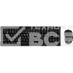 Комплект клавиатура+мышь Oklick 230M беспроводной, USB, 1000 DPI, чёрный, фото 1