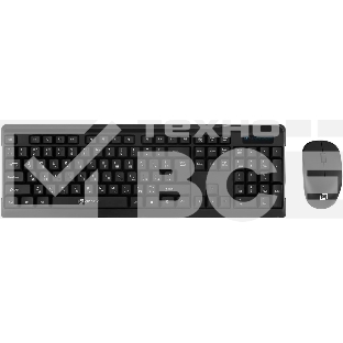 Комплект клавиатура+мышь Oklick 230M беспроводной, USB, 1000 DPI, чёрный