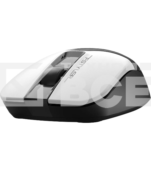 Мышь беспроводная A4Tech Fstyler FG12 белый/черный, 1200 dpi, радиоканал, USB, кнопки - 3