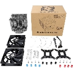 Кулер для процессора Thermalright Phantom Spirit 120 SE черный (4-pin PWM, 154mm, Ni/Cu, 7x6mm, 2x120мм, 66.17CFM, 25.6dBA, 1500RPM, S: 1200, 1700, 1851, 115X, AM4, AM5, silver, black), фото2