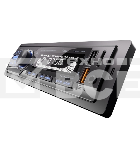 Автомагнитола AURA FIREBALL-102BT, 1 DIN, Bluetooth, USB Type-A, AUX
