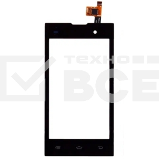 Сенсорное стекло (тачскрин) для Fly IQ4418 ERA Style 4, черное