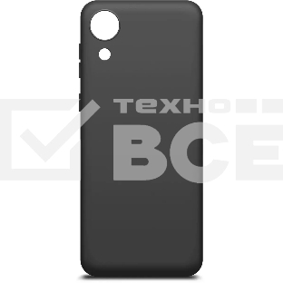 Чехол (клип-кейс) BoraSCO Silicone Case для Samsung Galaxy A03 Core черный (матовый)