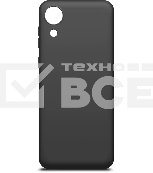 Чехол (клип-кейс) BoraSCO Silicone Case для Samsung Galaxy A03 Core черный (матовый)