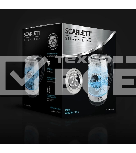Чайник Scarlett SC-EK27G48 SILVER