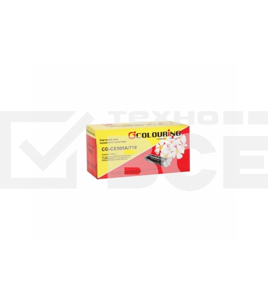 Картридж лазерный Colouring CG_CE505A/CF280A/719 чёрный (2300 стр.) для HP LJ P2030/P2035/P2050/P2055/P2055D/P2055DN/Canon LBP 6300dn/6650dn/MF5840dn/5880dn/MF5940