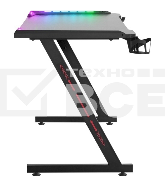 Стол игровой Defender Jupiter RGB,подвес кружки+гарн., черн._5